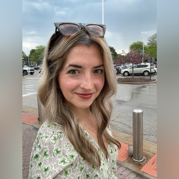 Dress Forum Green Floral Maxi Dress Long Sleeve Smocked Waist Boho Size S - Picture 2 of 9